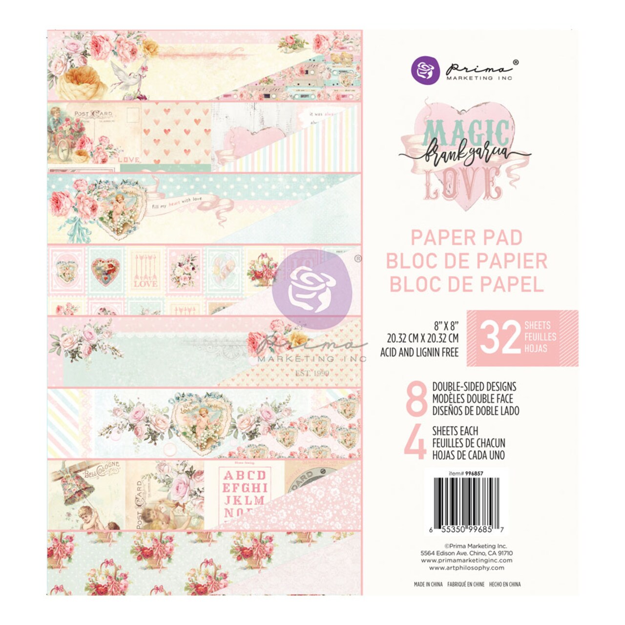 Prima Marketing Inc Frank Garcia Paper Pad 8x8, Magic Love 655350996857